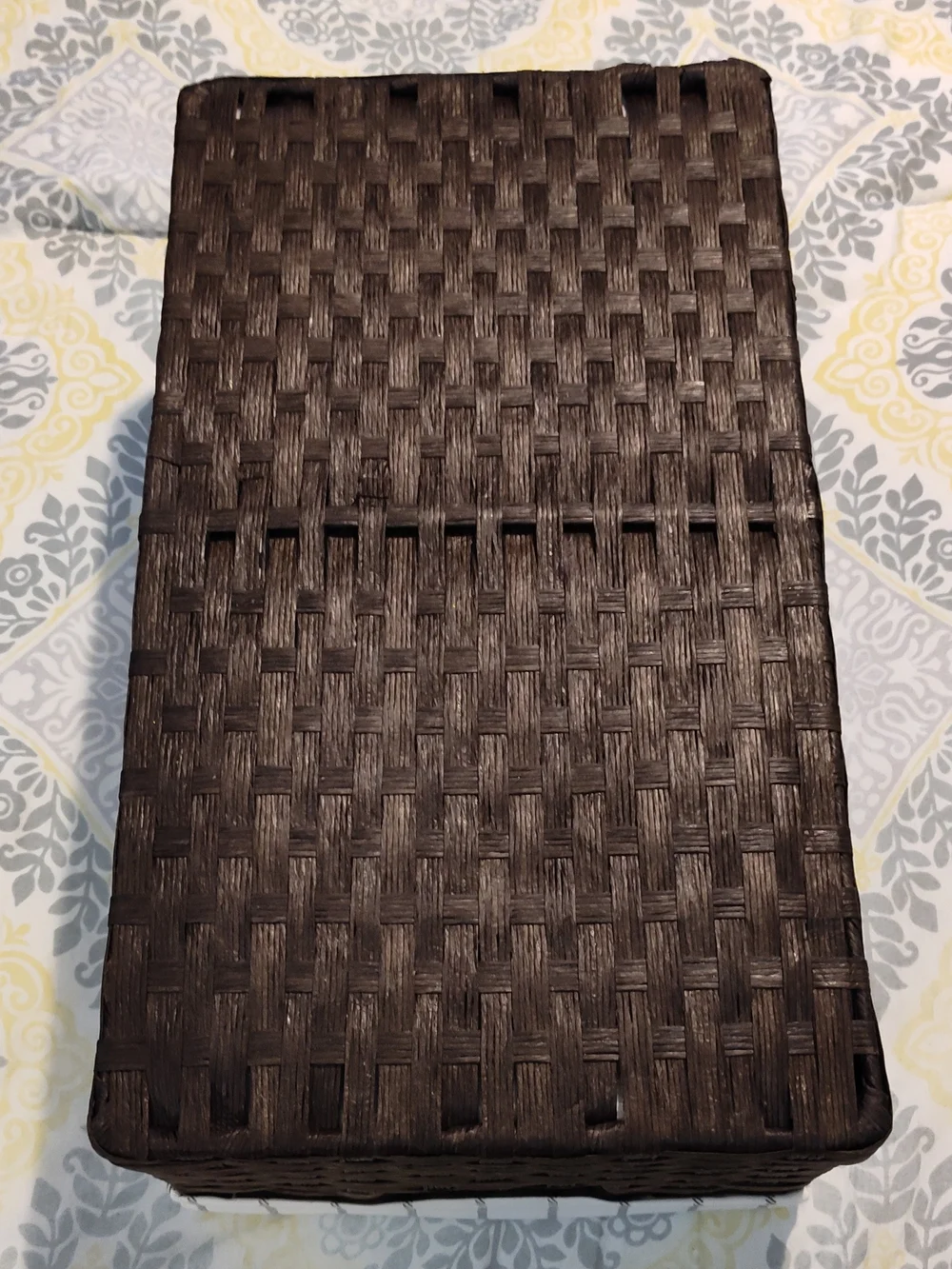 NWOT! Ikea Fabric-Lined Woven Storage Basket
